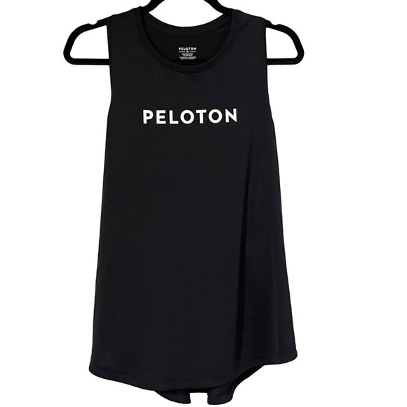Peloton Black Lightweight Racer Back Tank Top Women's Extra Large - Picture 1 of 4
